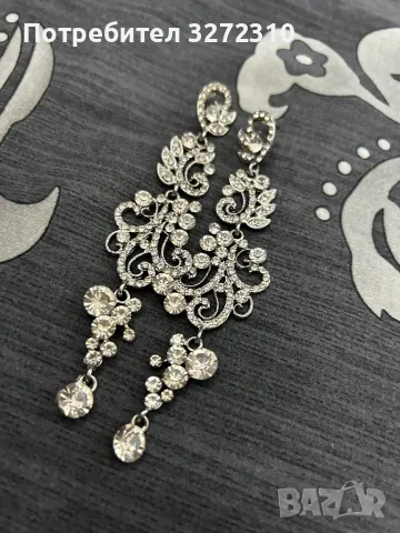 Дълги елегантни вечерни обеци (  подходящи и за състезания на ifbb , npc , wabba и др. ), снимка 3 - Обеци - 47259444