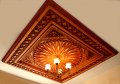 Дърворезба, украса за таван "Тракийско слънце ", уникат, снимка 9