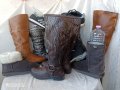 дамски ботуши VIA VAI® Leather Boots HELL Brown original,100% супер висококачествена естествена кожа, снимка 18
