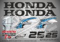 HONDA 25 hp Хонда извънбордови двигател стикери надписи лодка яхта