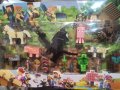 Minecraft Майнкрафт със Змей голям сет пластмасови фигурки за игра и украса на торта играчки, снимка 5