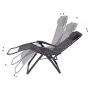 Шезлонг KraftWorld Lagos – Сгъваем, метален, с подлакътници и поставка, снимка 11