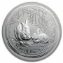 Австралия 2011 – 50 цента – Година на заека , 1/2 OZ Сребърна монета, снимка 5