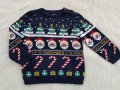 Коледен пуловер  1-2 години, снимка 1 - Бебешки блузки - 34817432