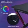 ПРОМОЦИЯ Геймърско бюро с LED осветление CLIPOP BZOD-CD-0135BLBL, снимка 5