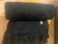Зимни шалове естествени материи вълна/ мохер черен шал  с ресни (фина вълна virgin wool), снимка 15