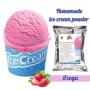 Суха смес за домашен сладолед Ягода (250г / 1 L Мляко)