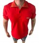 Мъжка тениска Hugo Boss Polo Red !!!, снимка 1 - Тениски - 40059450