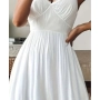 Бяла дамска лятна рокля, снимка 3