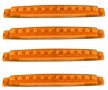  Диодни LED габарити лед светлини рогчета ОРАНЖЕВИ , 12-24V, снимка 2