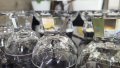 Антикварни рядки емски кристални 24% чаши за ликър/ракия Peill Glaser Германия, снимка 5
