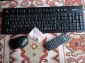 Безжична клавиатура и мишка + дистанционно, снимка 1 - Работни компютри - 39969749