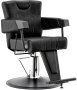 Хидравличен фризьорски стол за фризьорски салон Tyrs Barberking 008-05-BLACK-BLACK