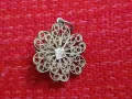 Двоен сребърен медальон филигран , снимка 2