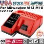 НОВО Зарядно устройство Milwaukee М12-18 M18 REDLITHIUM Milwaukee M12-18FC
