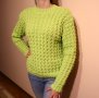 Ръчно плетен дамски пуловер, снимка 2
