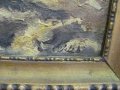 Много Стара Картина Масло Платно Подписана 60х40см., снимка 3