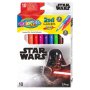 Двувърхи флумастери 10 цвята Star Wars Colorino Disney