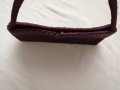 Accessorize малка дамска чанта с мъниста във виолетов цвят - със забележки, снимка 10