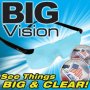 TV Shop Оригинал Big Vision Очила-увеличават образа с 160 процента, снимка 1 - Слънчеви и диоптрични очила - 27812581