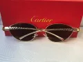 Cartier 2024  дамски слънчеви очила елипса кръгли овални, снимка 13