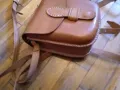 Чанта раничка нова естествена кожа 18х14х8см унисекс, снимка 4