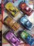  6 големи  Макуин Маккуин колите McQueen cars пластмасови колички играчки за игра и торта, снимка 1