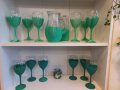 Комплекти чаши и кана в щрихи зелено, снимка 6
