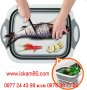 Мултифункционална 3 в 1 сгъваема кухненска дъска - купа - гевгир за дома и пикника - КОД 3867, снимка 2