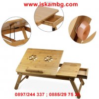 Бамбукова маса за лаптоп с охладител Bamboo Table, снимка 17 - Лаптоп аксесоари - 28460017