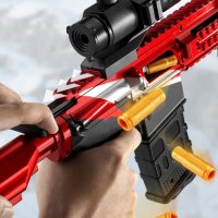 🔫 Детска играчка пушка автомат с меки патрони и допълнителни екстри, снимка 4 - Други - 43051372