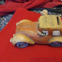 керамична фигурка автомобил на пикник UK 60те години, снимка 4 - Декорация за дома - 43136030