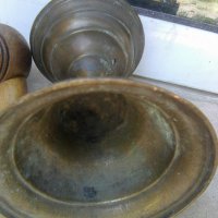 Стар бронзов свещник, снимка 3 - Антикварни и старинни предмети - 37030055