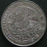 20 центаво 1975, Мексико, снимка 2 - Нумизматика и бонистика - 28312825