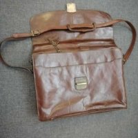 Оригинална кожена мъжка чанта KATANA,Франция. , снимка 5 - Чанти - 27968814