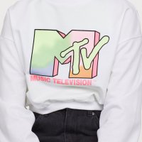  Къс Блуза MTV , снимка 1 - Блузи с дълъг ръкав и пуловери - 34033860