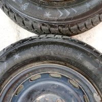2 броя зимни гуми със джанти за Пежо 306 , снимка 2 - Гуми и джанти - 43090744
