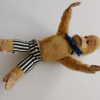 Стара играчка маймуна напълнена със слам , снимка 2 - Колекции - 43886650