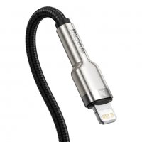 Кабел Type-C lightning BASEUS iPhone, 5A, 20W, 2m, Fast charge – черен, снимка 8 - USB кабели - 32942342