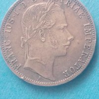 1 Florin 1861 г. Австрия,сребрна., снимка 1 - Нумизматика и бонистика - 43460088