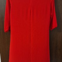 Копринена червена рокля, снимка 3 - Рокли - 37506447