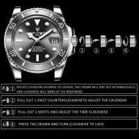 Механичен ръчен часовник LIGE ,Pro Diver , снимка 15 - Мъжки - 44011710