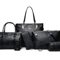 🌸Комплект от 6 броя луксозни дамски чанти , снимка 1 - Чанти - 43274057