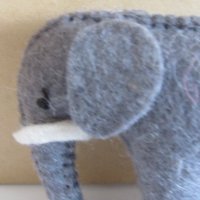  Слон -екологично чиста играчка от филц, ръчна изработка, снимка 3 - Други - 27467248