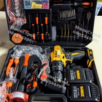 Акумулаторен ударен винтоверт DeWalt 24V 5Ah с 2 батерии Девалт 99част, снимка 1 - Други инструменти - 39785545