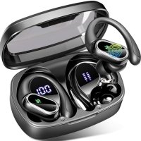 Нови Безжични Слушалки Poounur Bluetooth 5.3, ENC Шумопотискане, IP7, снимка 1 - Bluetooth слушалки - 43669903