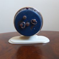 Будилник Слава с поставка син часовник, снимка 6 - Антикварни и старинни предмети - 43805309