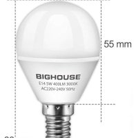 Комплект LED крушки E14, 5W, снимка 3 - Друга електроника - 43390187