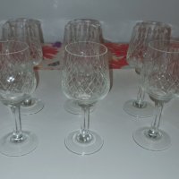 Кристални чаши за шампанско и вино 6 броя, снимка 2 - Чаши - 27162425