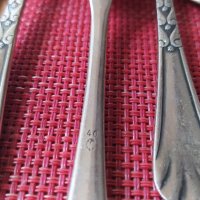 Сребърни прибори лъжици лъжички ножове , снимка 1 - Антикварни и старинни предмети - 39903473